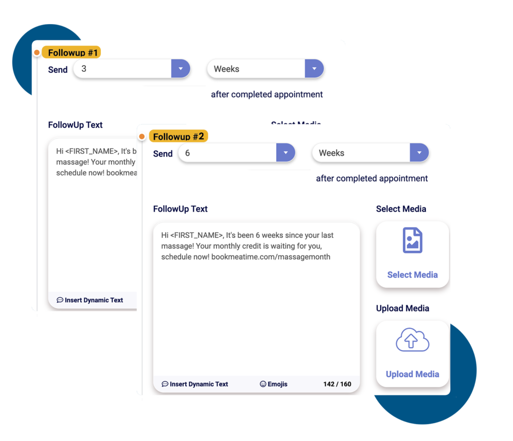 Recurring appointment request text message example