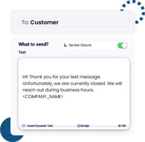 After-hours autoresponder text template 