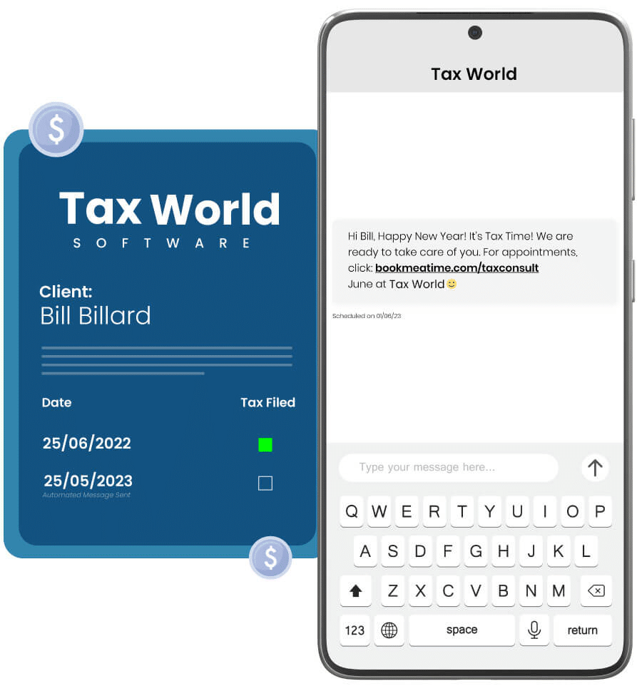 SMS for tax and accounting