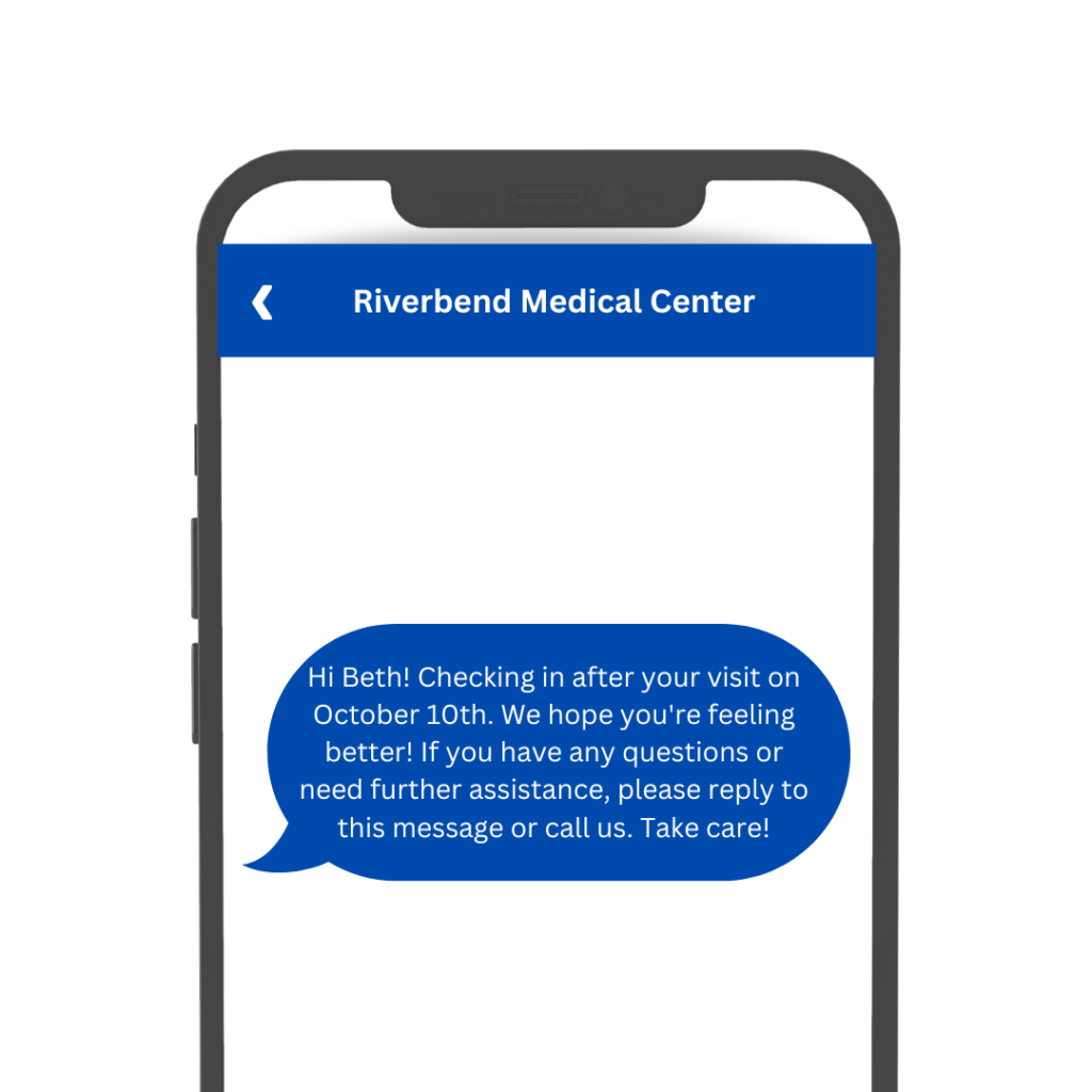 Healthcare SMS example