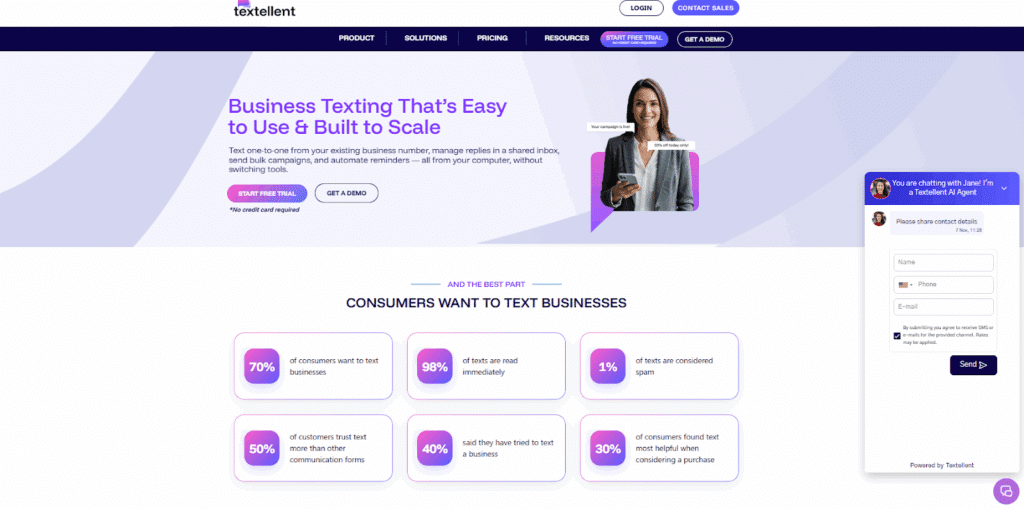 Textellent bulk sms platform