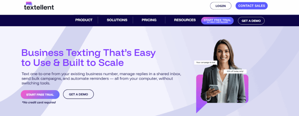 Textellent SMS automation tool