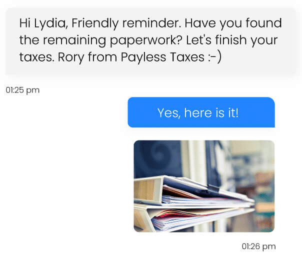 SMS reminders