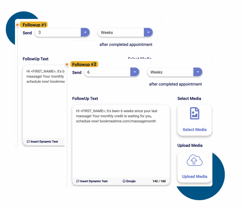 SMS follow-up sequences