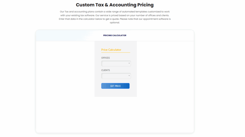 Textellent's custom tax and accounting pricing