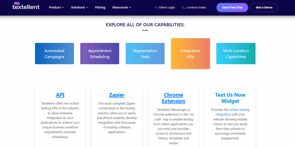 Textellent capabilities