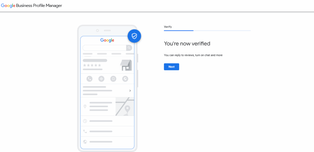 Verifying your business on Google Business profile